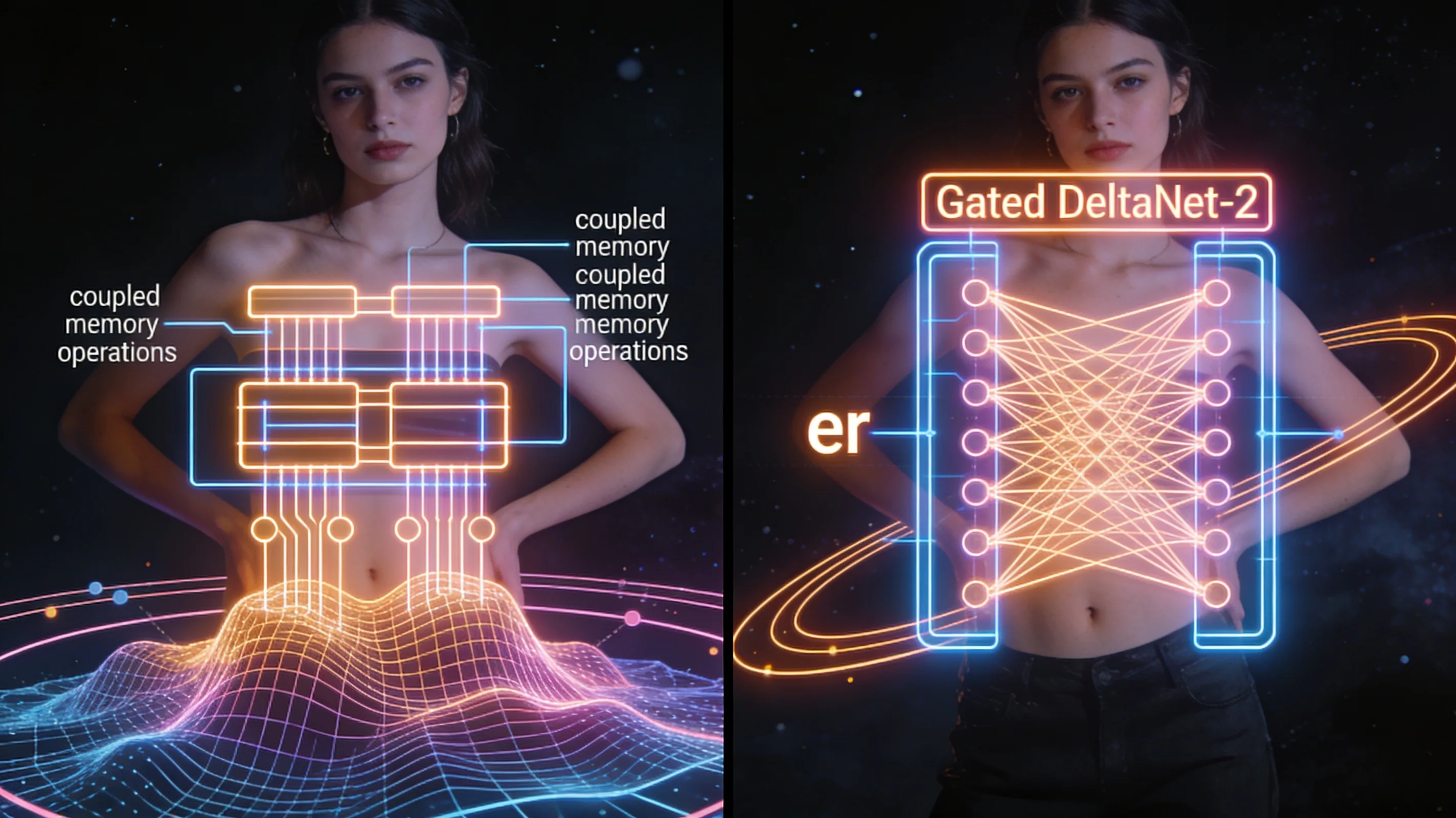 Gated DeltaNet-2 decouples memory erase and write for linear-time long-context retrieval