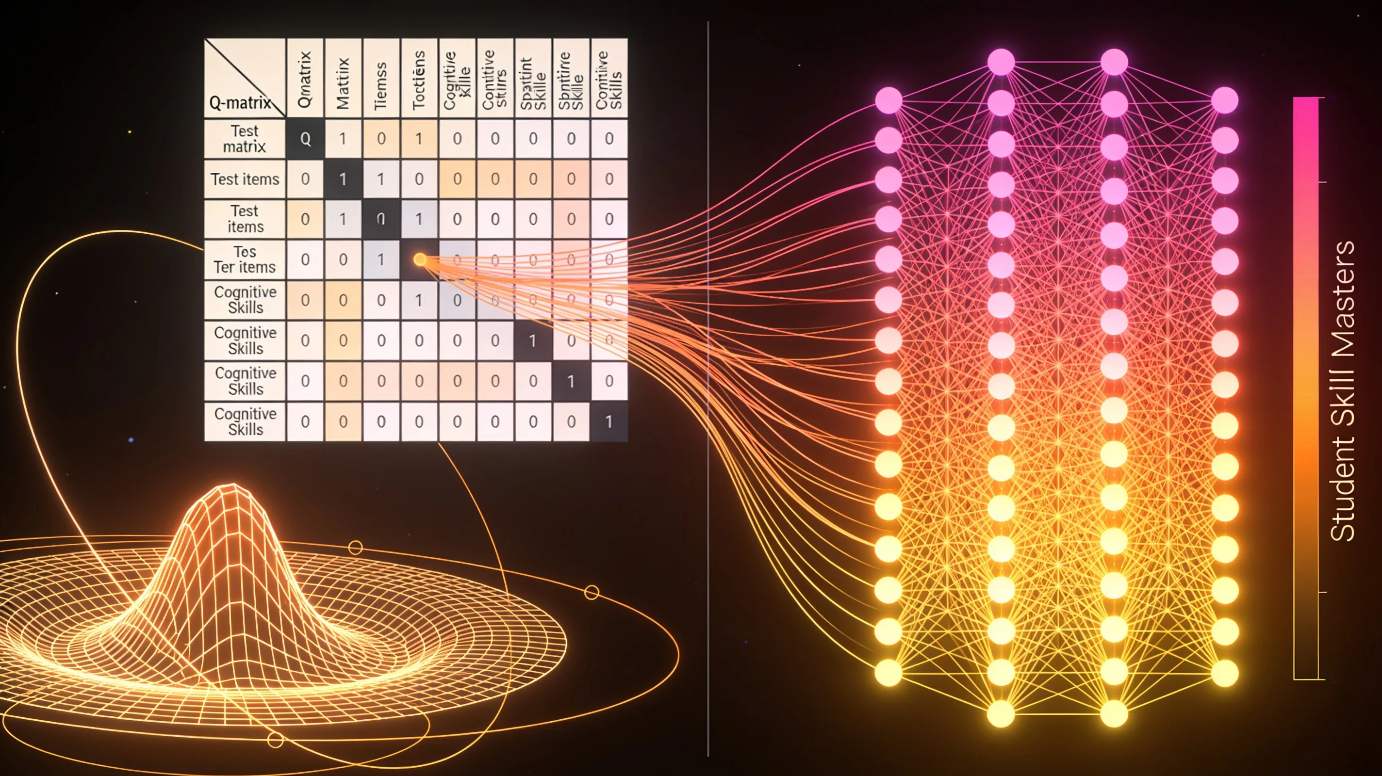 M-QCDNet bridges neural networks and cognitive diagnosis with interpretable skill mapping