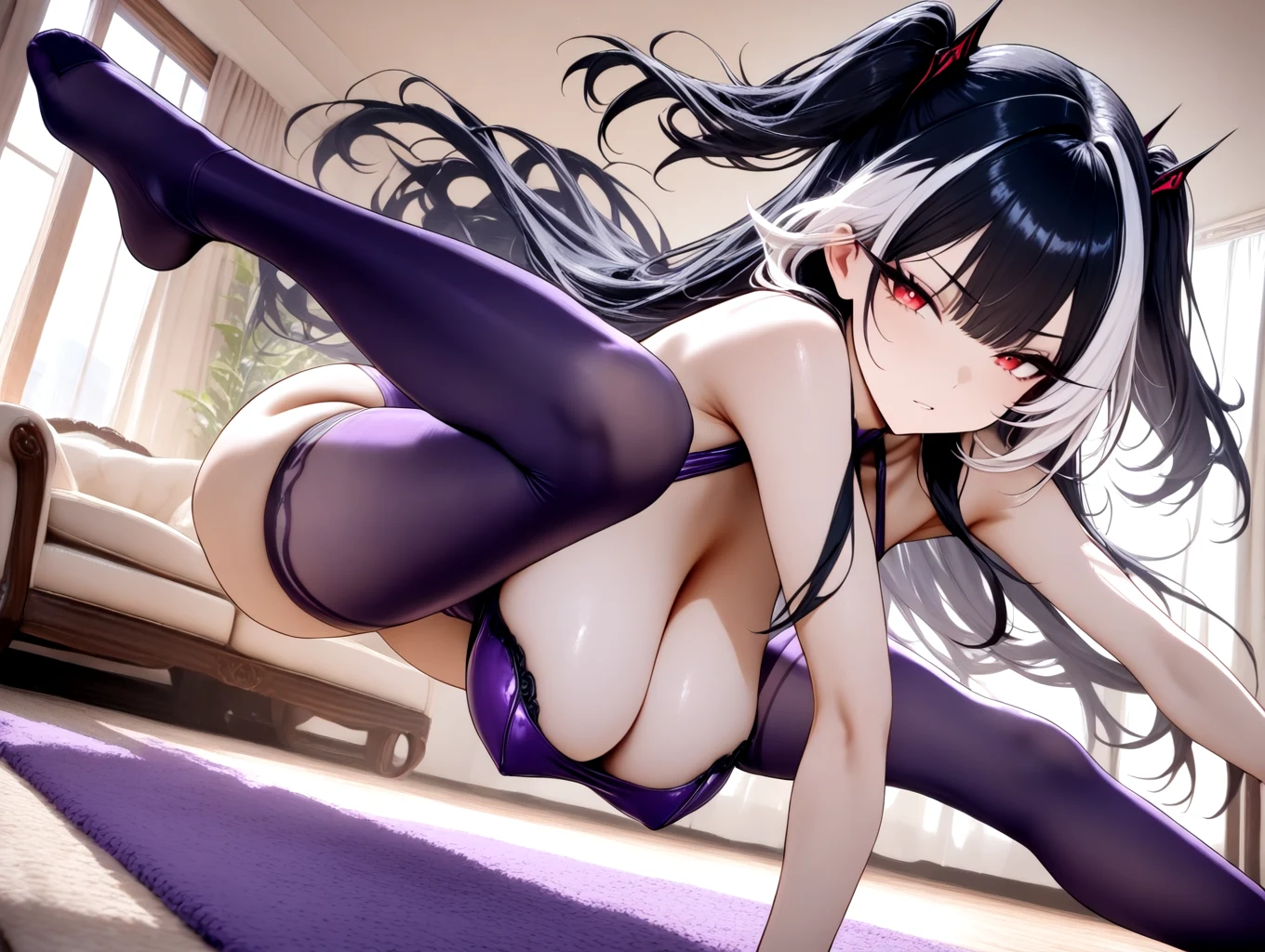 1girl-large-breasts-skinny-long-hair-3f5e69 on Animagine XL