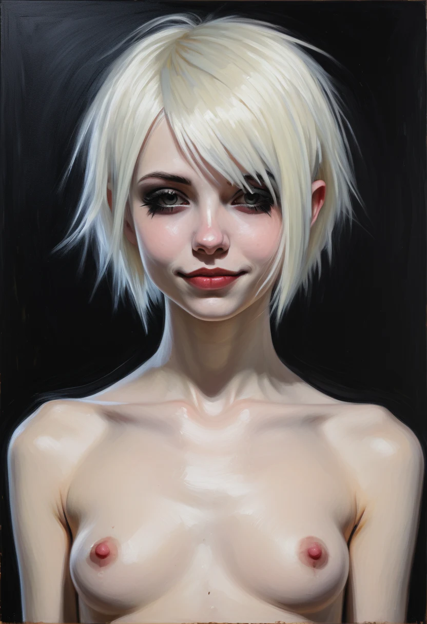 1girl-oil-painting-nude-goth-girl-efff24 on Juggernaut XL