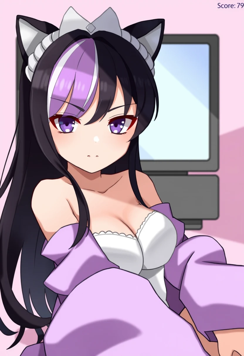 1girl-black-hair-purple-hair-two-85c17a on PixelWave