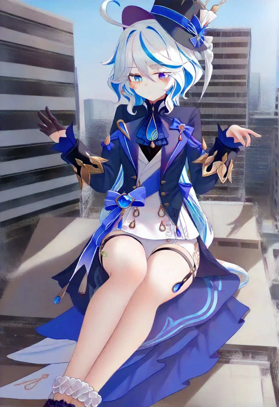 1girl-furina-genshin-impact-lin-zhai-92d445 on IllustriousXL v0.1