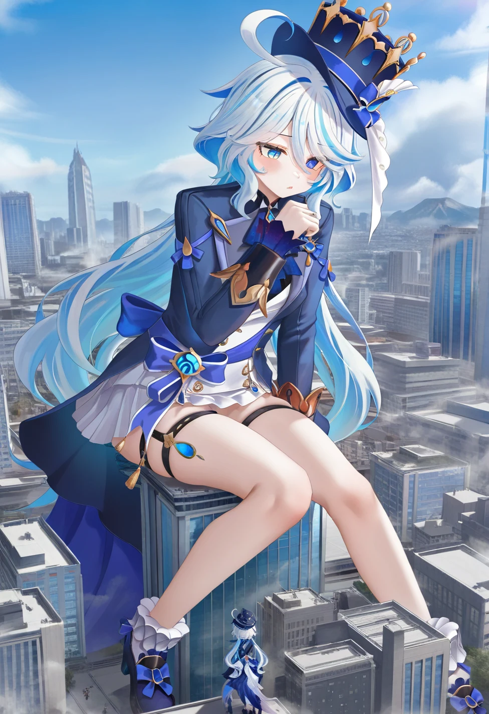 1girl-furina-genshin-impact-lin-zhai-92d445 on Indigo Void Furry Fused XL / Furry NoobAI