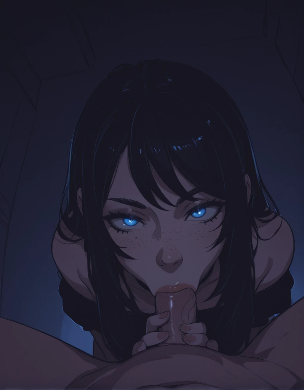 1girl-light-makeup-beautiful-blue-eyes-cedc8f on One obsession