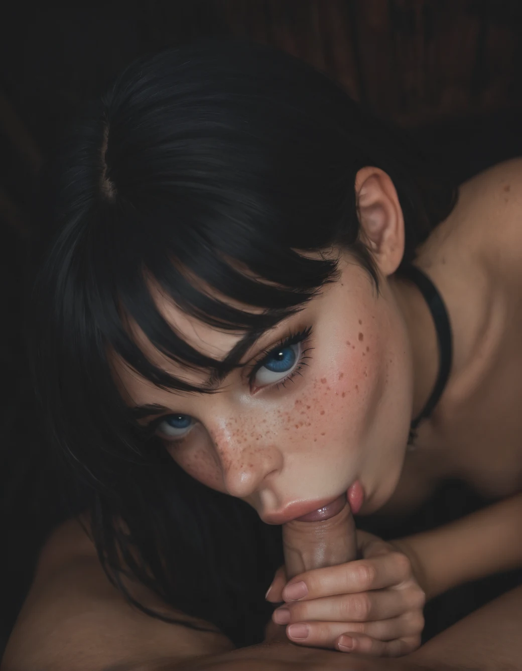 1girl-light-makeup-beautiful-blue-eyes-cedc8f on Realism By Stable Yogi (Pony)