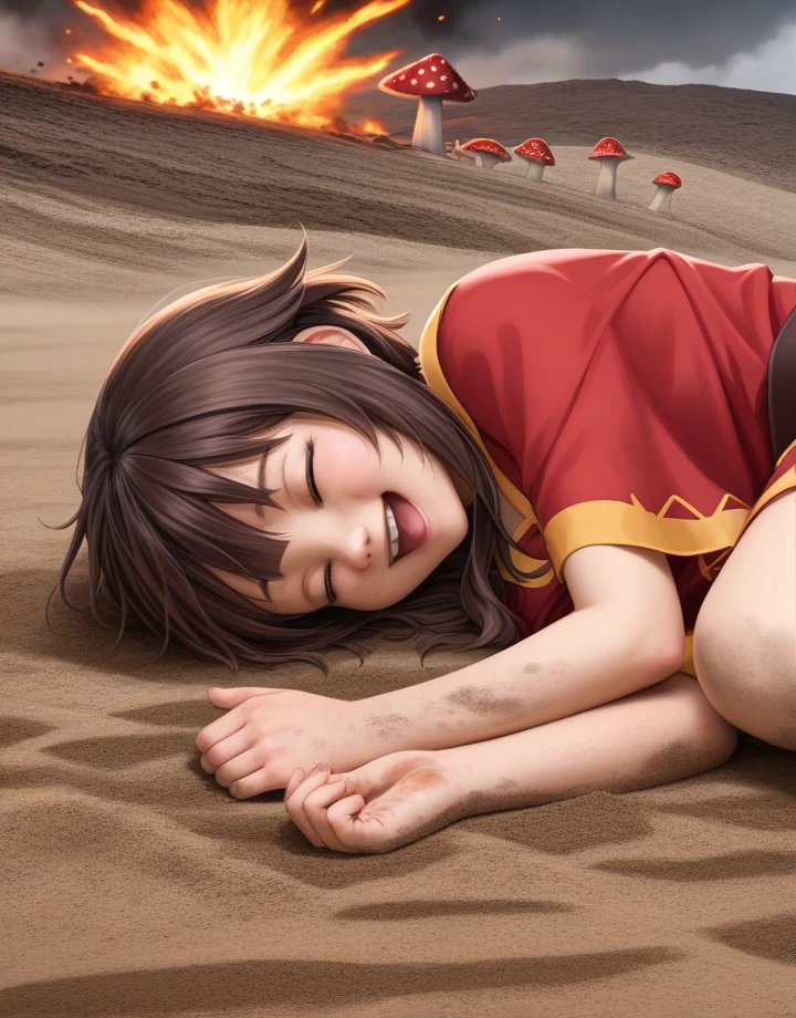 1girl-megumin-solo-side-outdoors-dirt-c5de78 on boleromix(Pony)