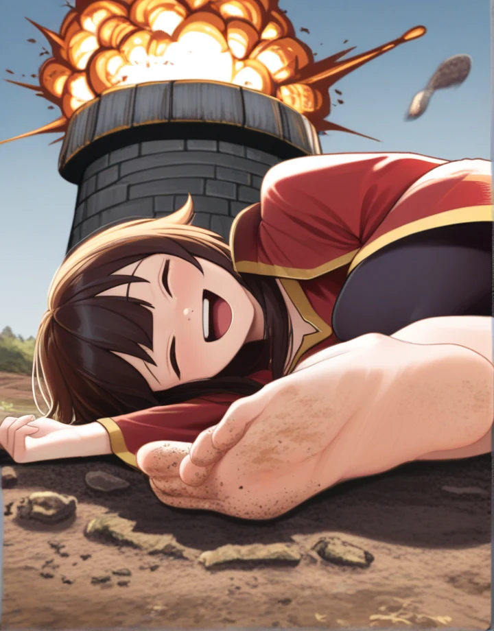 1girl-megumin-solo-side-outdoors-dirt-c5de78 on Hassaku XL (Illustrious)