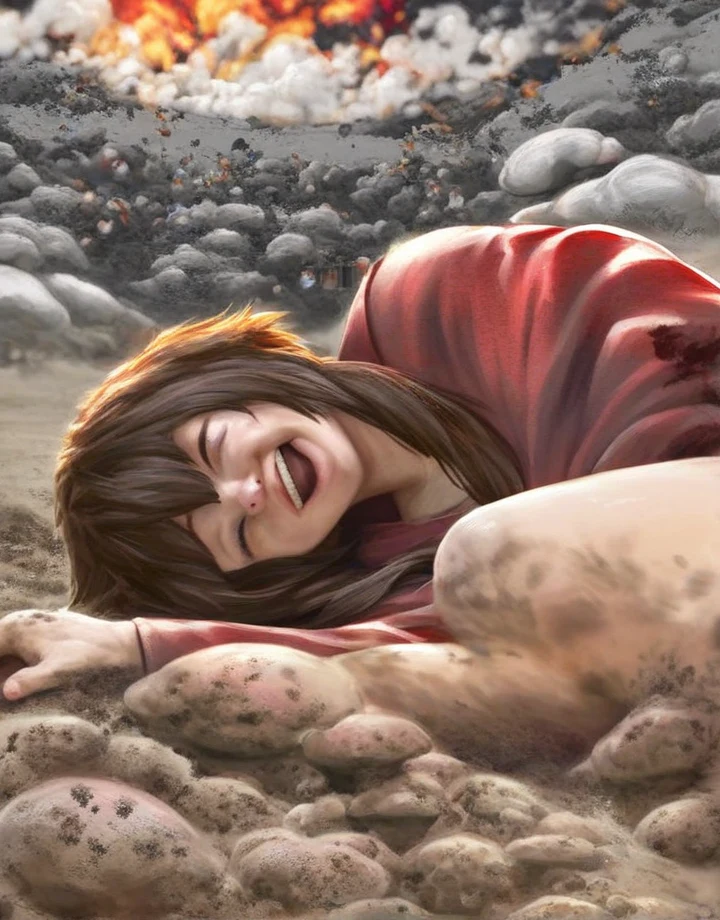 1girl-megumin-solo-side-outdoors-dirt-c5de78 on Pony Diffusion XL