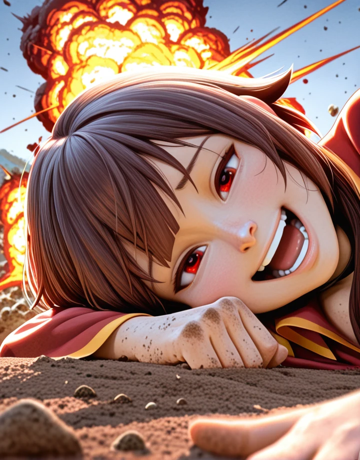 1girl-megumin-solo-side-outdoors-dirt-c5de78 on YiffyMix