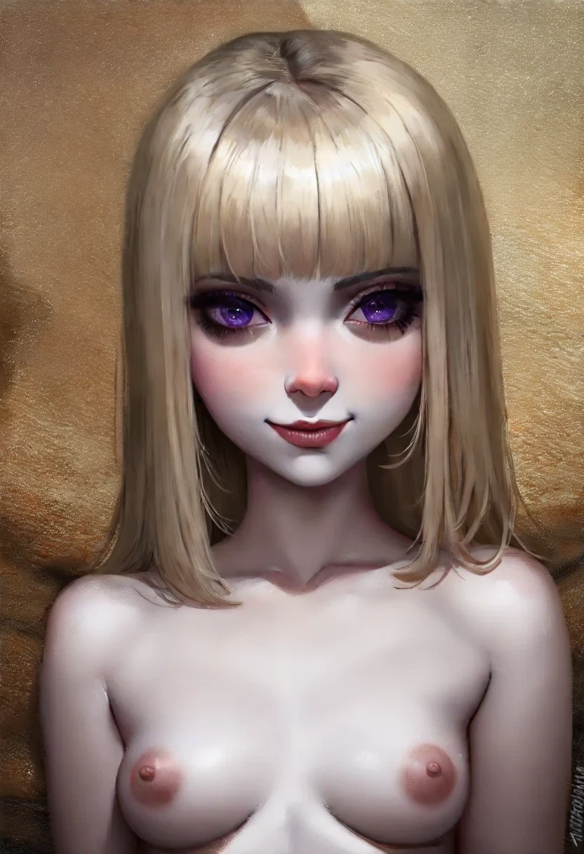 1girl-oil-painting-nude-goth-girl-efff24 on IllustriousXL v0.1