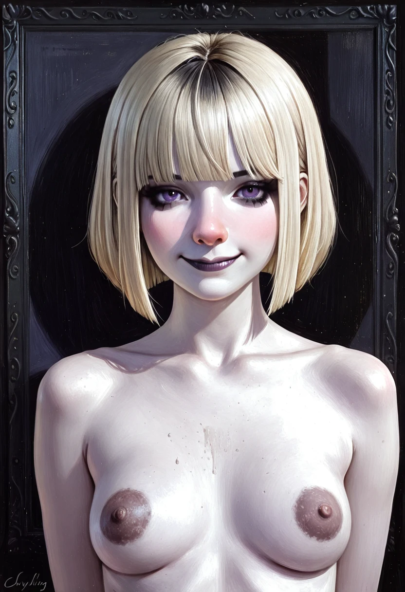 1girl-oil-painting-nude-goth-girl-efff24 on YiffyMix