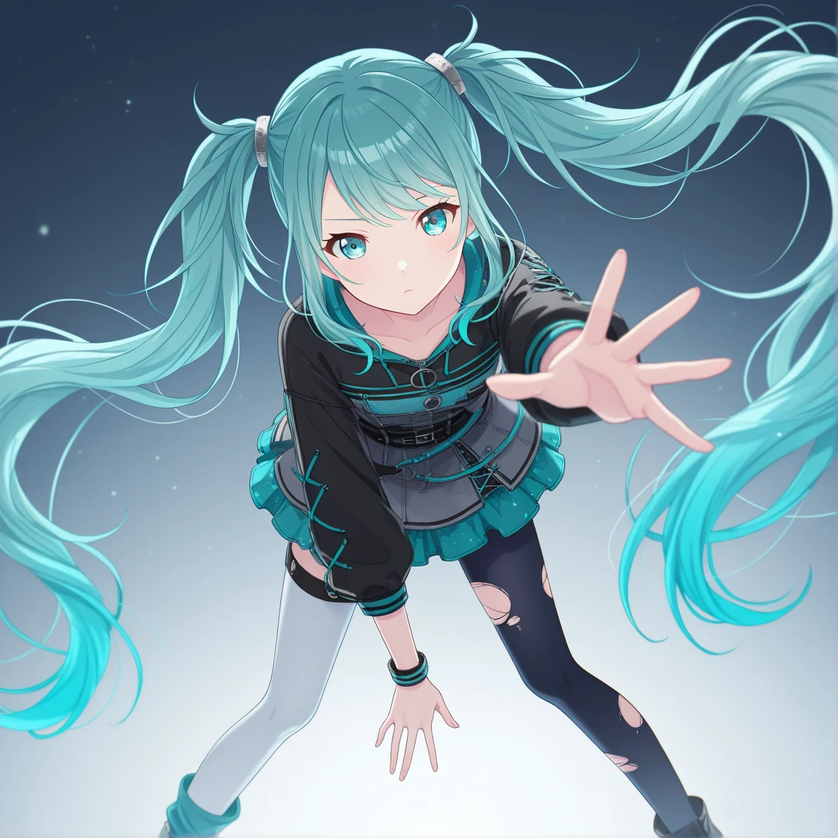 1girl-project-sekai-solo-very-long-d2e9e1 on WAI-illustrious-SDXL