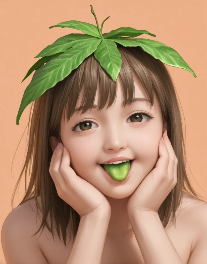 1girl-solo-cabbage-head-hands-own-b3619b on boleromix(Pony)