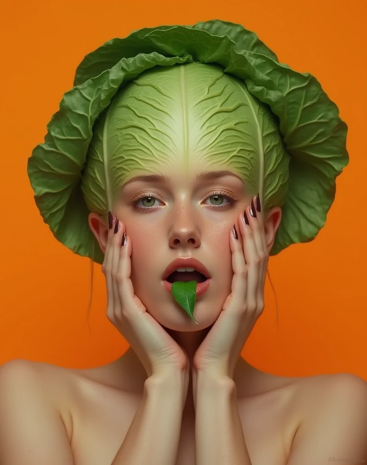1girl-solo-cabbage-head-hands-own-b3619b on FLUX.1 [dev]