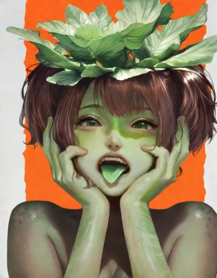 1girl-solo-cabbage-head-hands-own-b3619b on Hassaku XL (Illustrious)