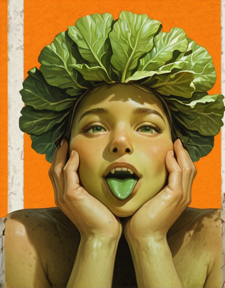 1girl-solo-cabbage-head-hands-own-b3619b on HomoSimile XL [Pony, Illustrious, NoobAI]