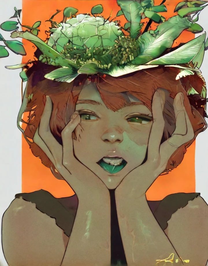 1girl-solo-cabbage-head-hands-own-b3619b on IllustriousXL v0.1