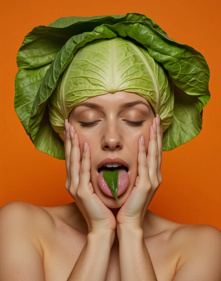 1girl-solo-cabbage-head-hands-own-b3619b on Jib Mix Flux