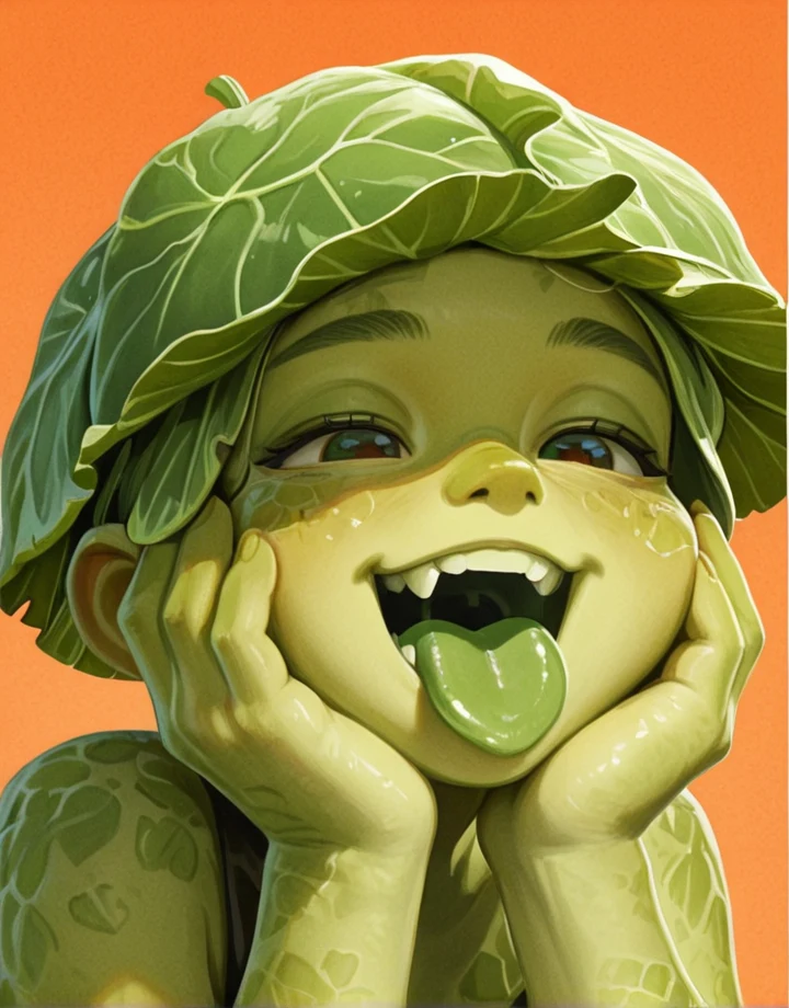 1girl-solo-cabbage-head-hands-own-b3619b on Mol_Keun Mix