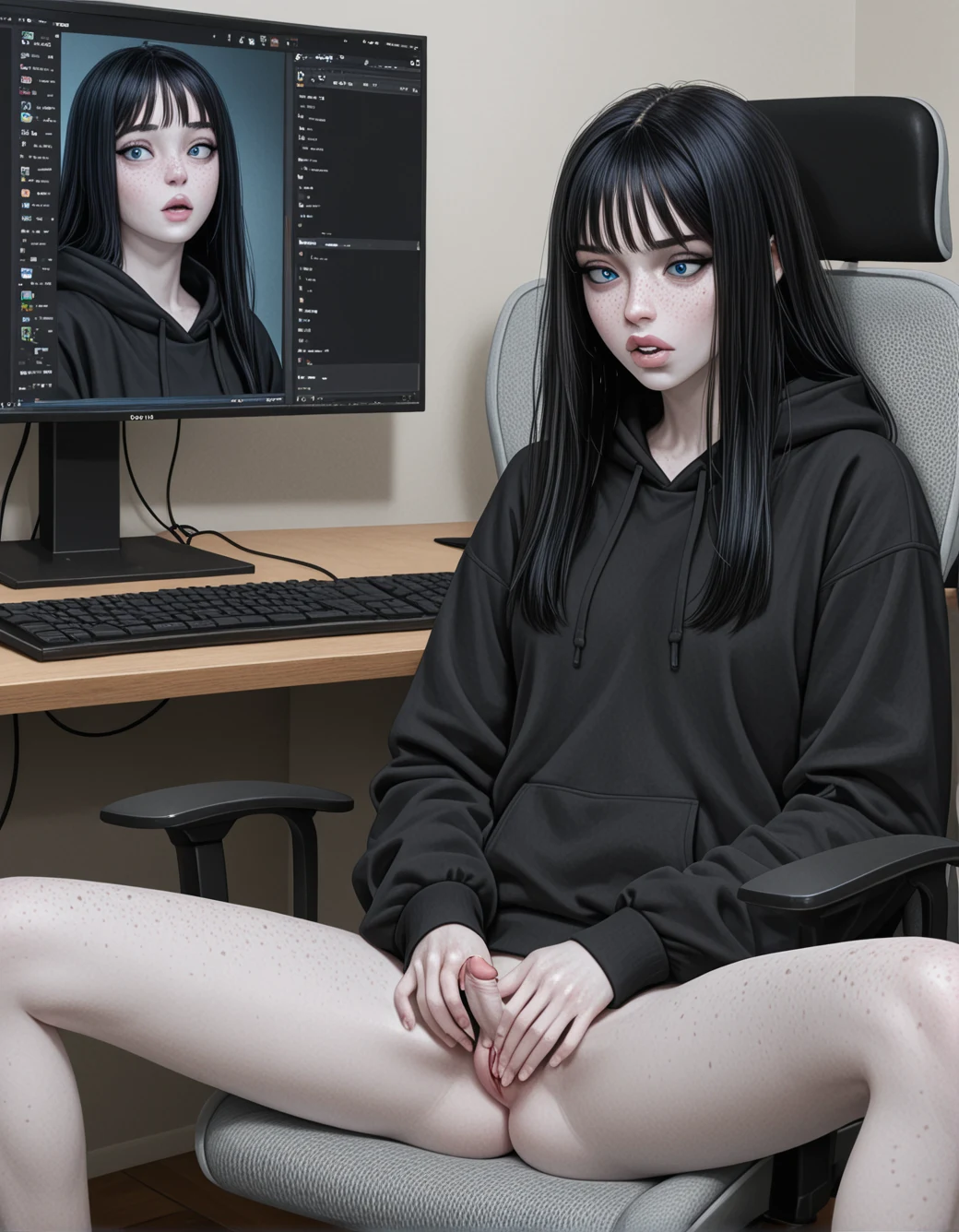 1girl-tgirl-light-makeup-long-black-a5a152 on YiffyMix