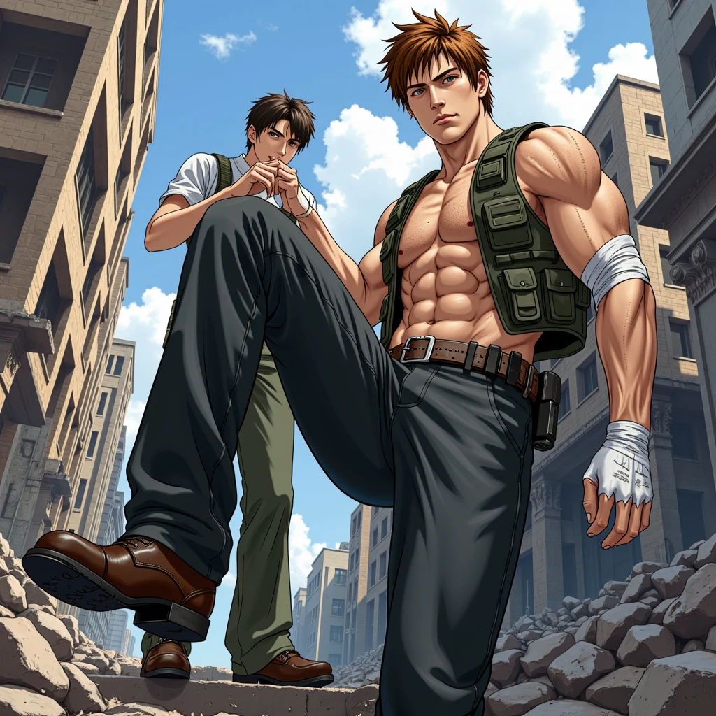 anime-color-dutch-angle-cowboy-shot-d7b2f1 on Jib Mix Flux