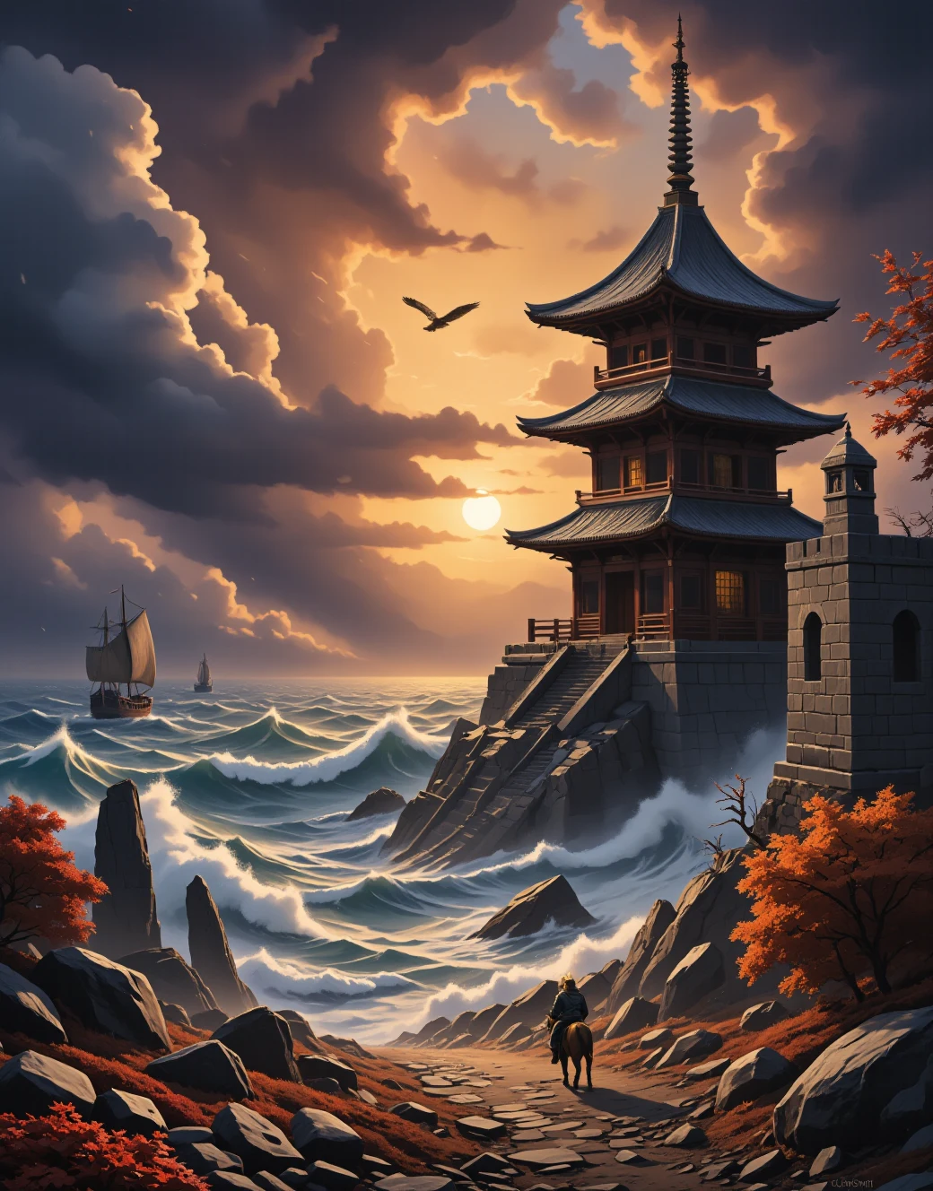 brilliant-pagoda-haze-castle-masterpiece-best-6b8141 on FenrisXL + Flux