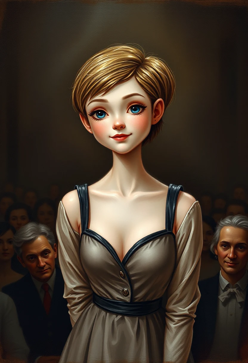 classical-oil-painting-cute-shy-woman-75fb1e on FLUX.1 [schnell]