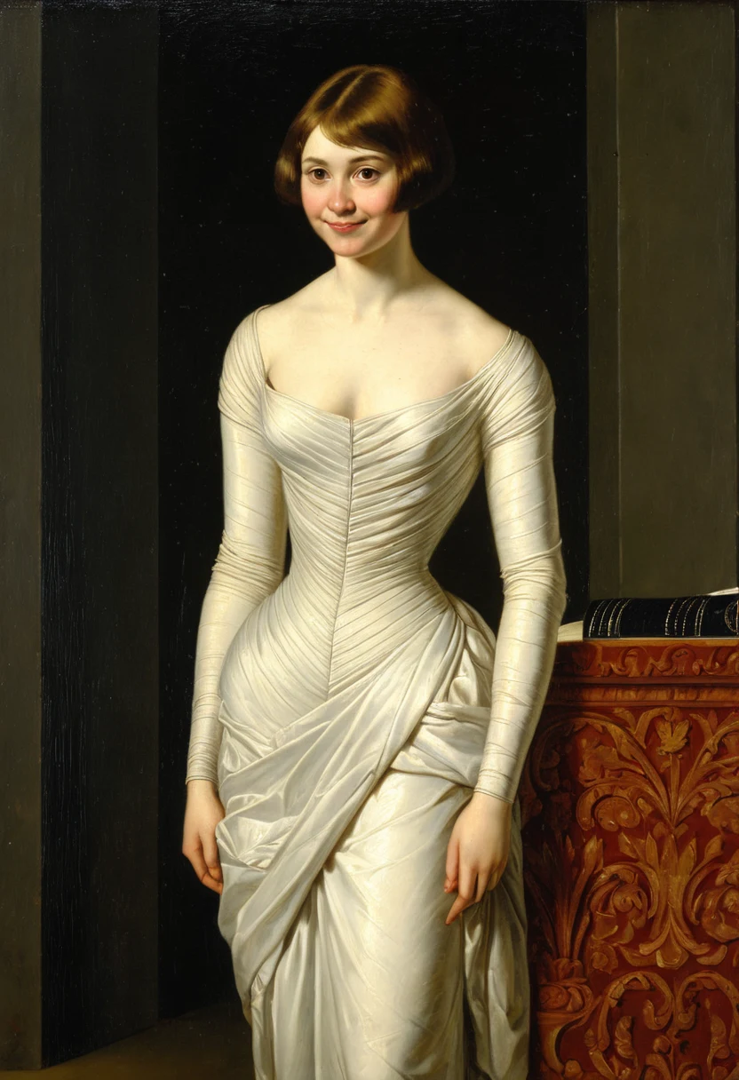 classical-oil-painting-cute-shy-woman-75fb1e on The Araminta Experiment (SDXL+Flux)