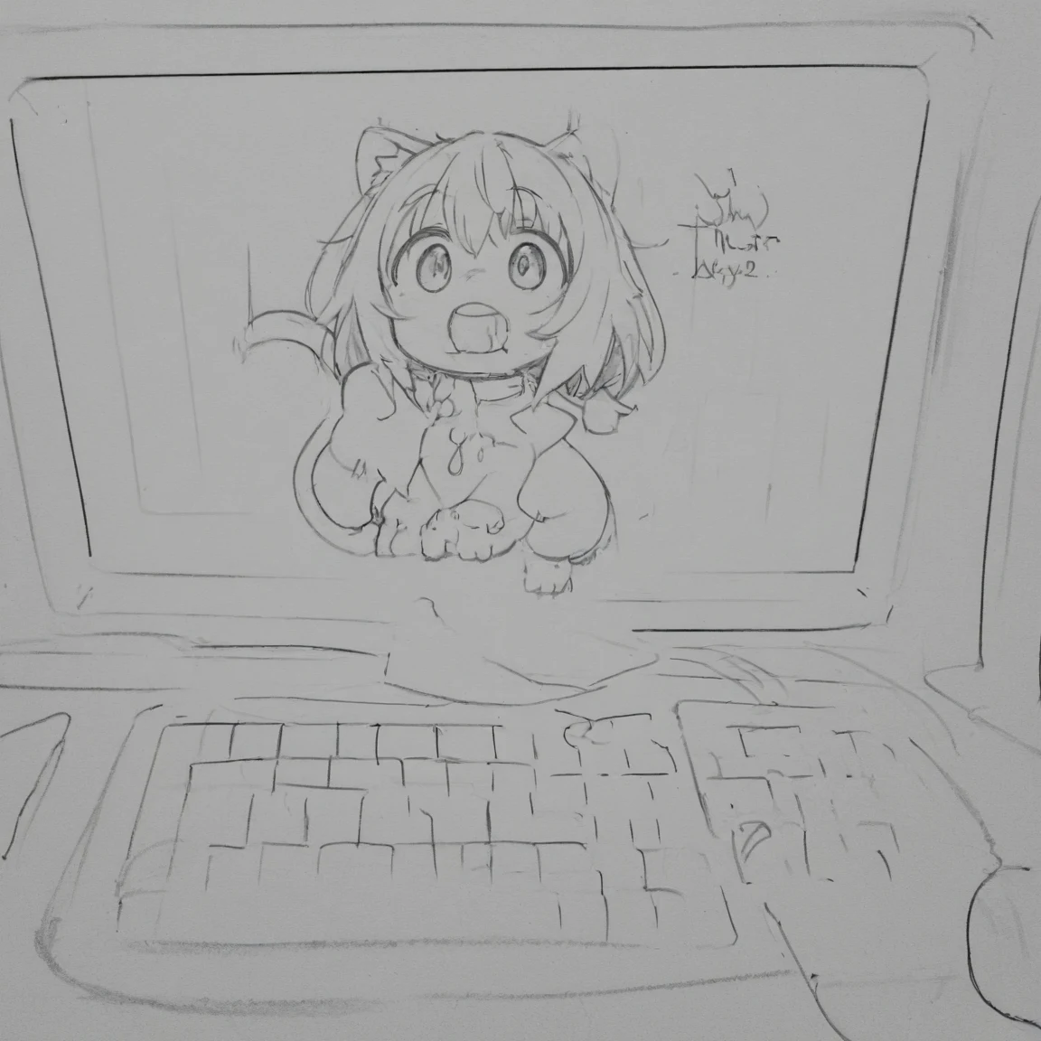 create-playful-hand-drawn-doodle-fluffy-2ac814 on Cat Tower (NoobAI XL checkpoint)