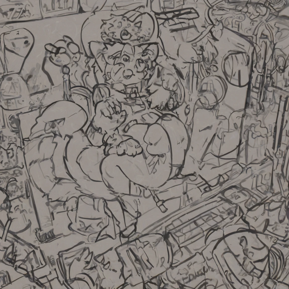 create-playful-hand-drawn-doodle-fluffy-2ac814 on Indigo Furry Mix XL