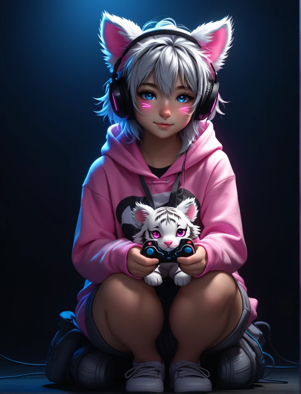 cutesy-1girl-hannah-furry-female-white-8f1502 on Art Universe