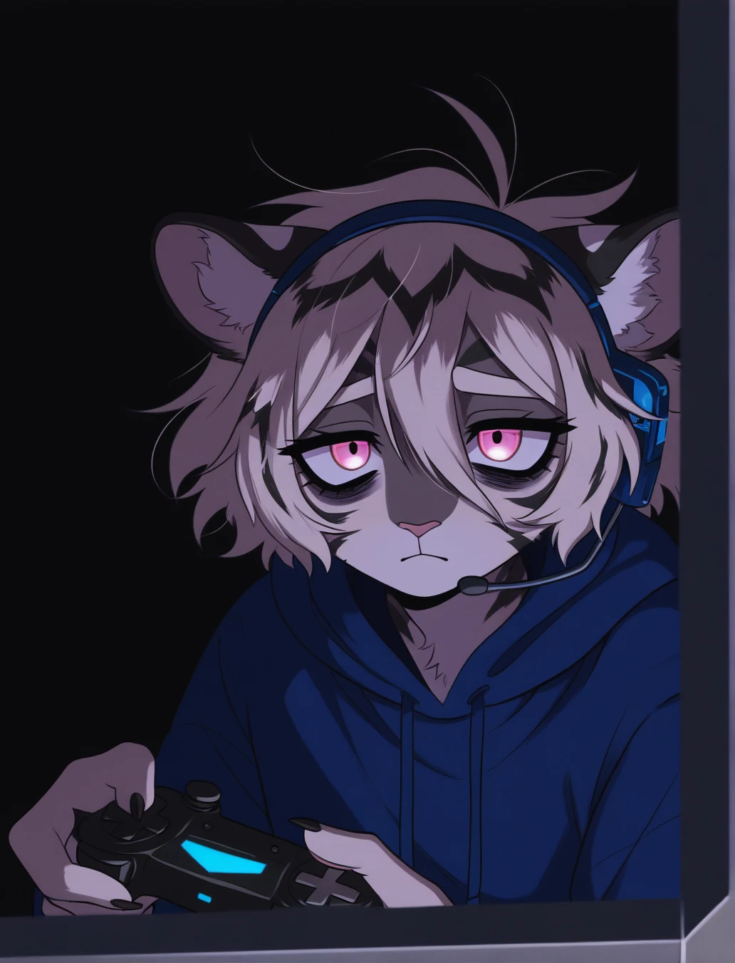 cutesy-1girl-hannah-furry-female-white-8f1502 on Indigo Void Furry Fused XL / Furry NoobAI