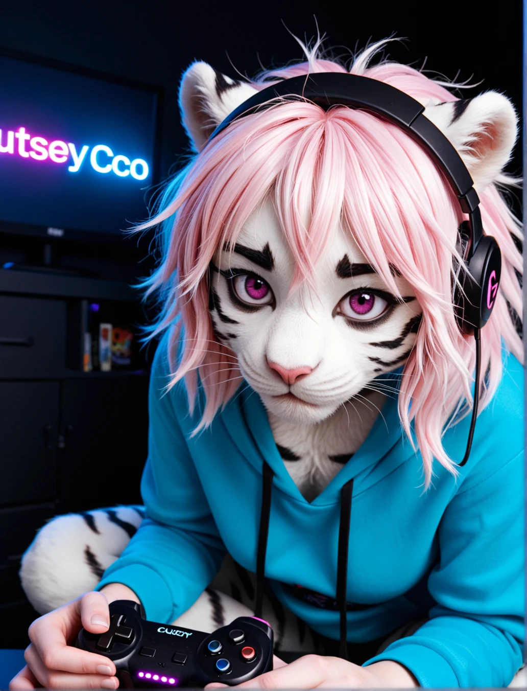 cutesy-1girl-hannah-furry-female-white-8f1502 on Realism Illustrious By Stable Yogi