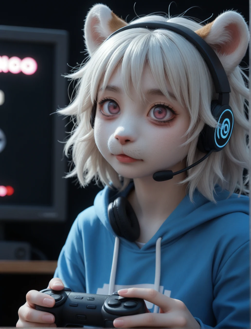 cutesy-1girl-hannah-furry-female-white-8f1502 on RealMixPony