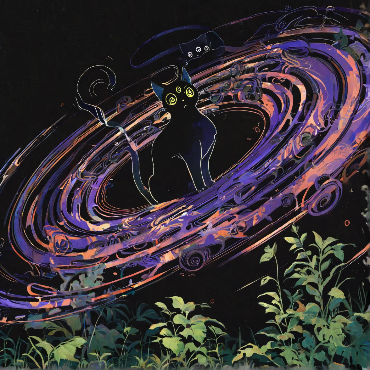 cutesy-aliasing-painterly-art-deco-black-ed71ec on Indigo Furry Mix XL