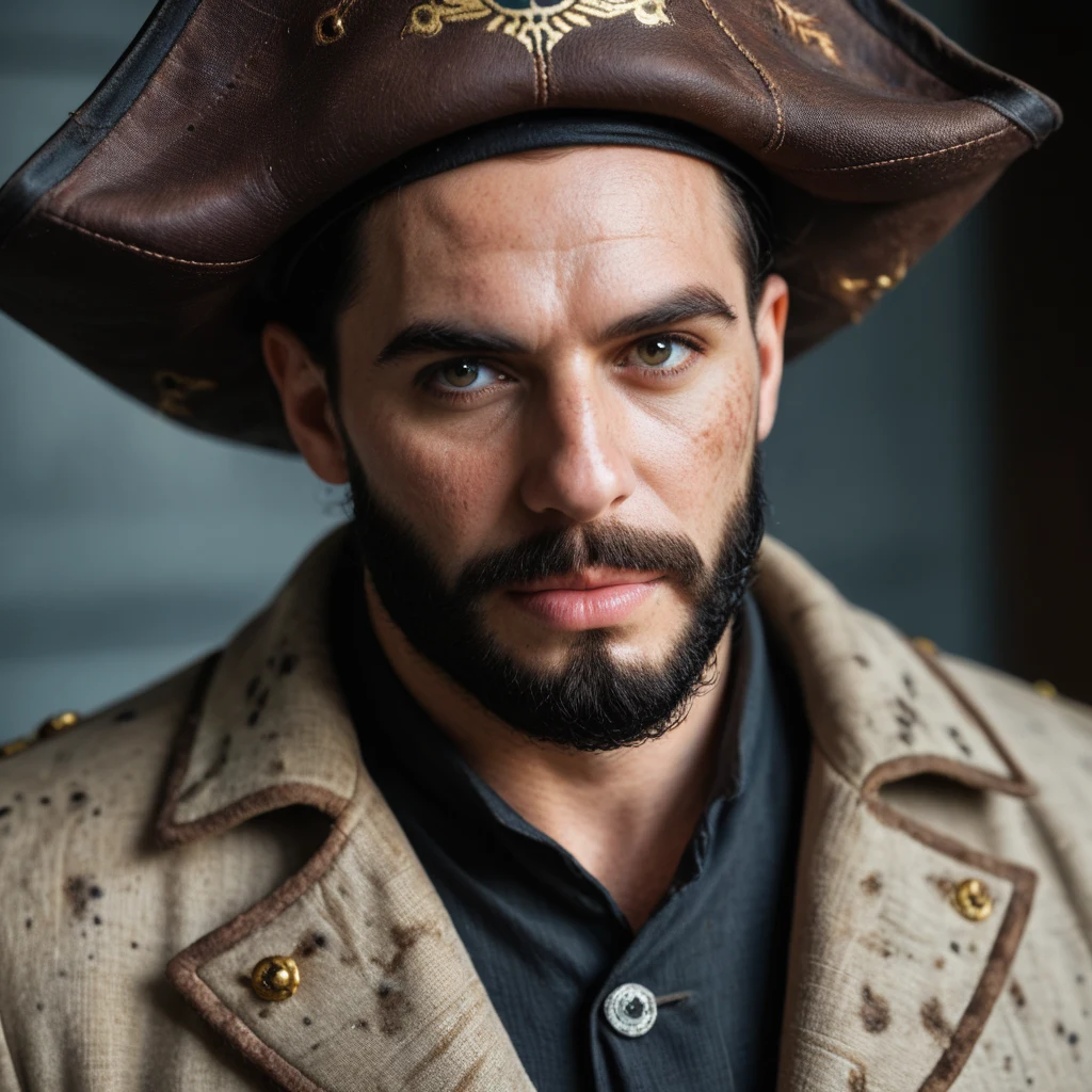 detailed-photorealistic-image-closeup-portrait-pirate-1a8496 on Babes By Stable Yogi (Pony)