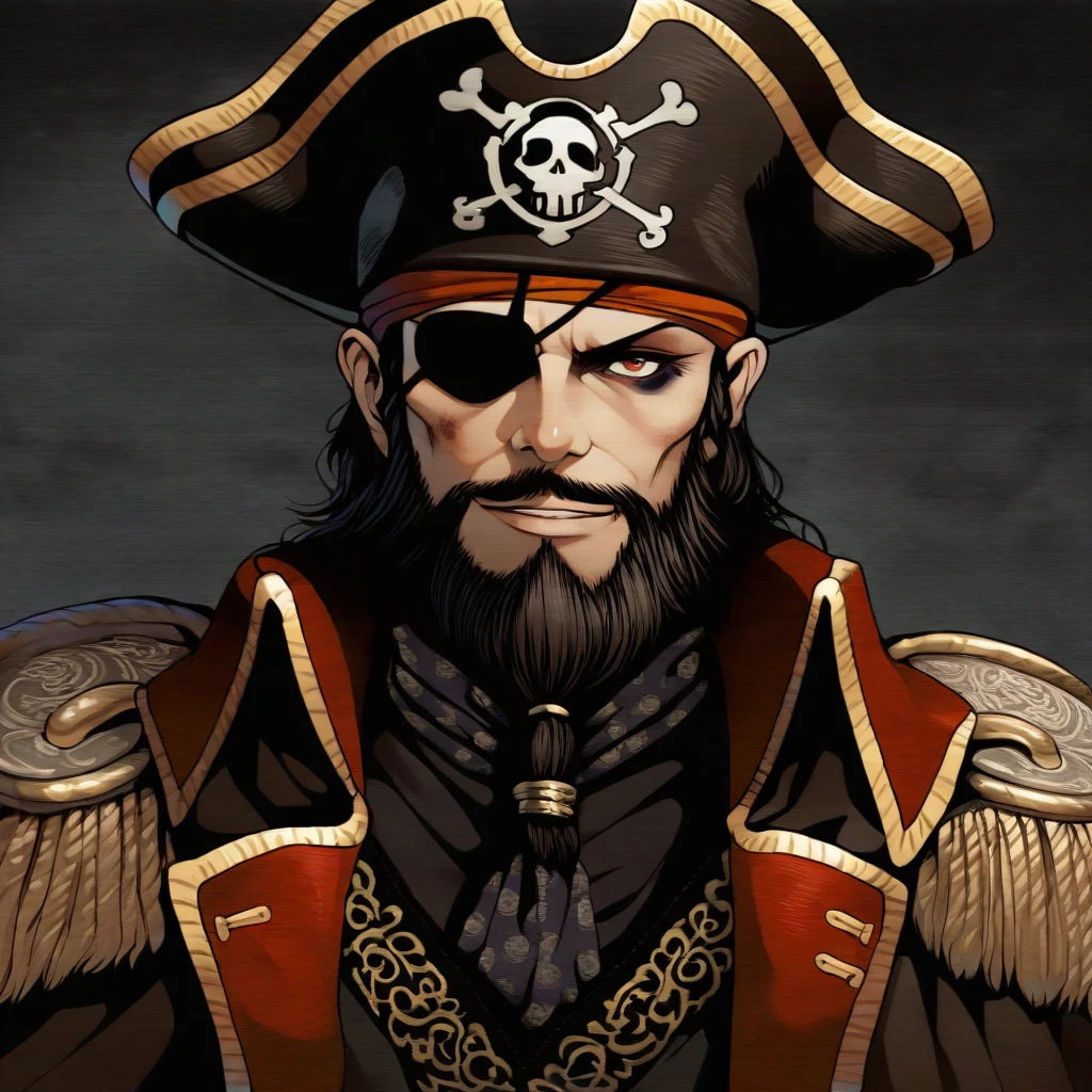 detailed-photorealistic-image-closeup-portrait-pirate-1a8496 on Hassaku XL (Illustrious)