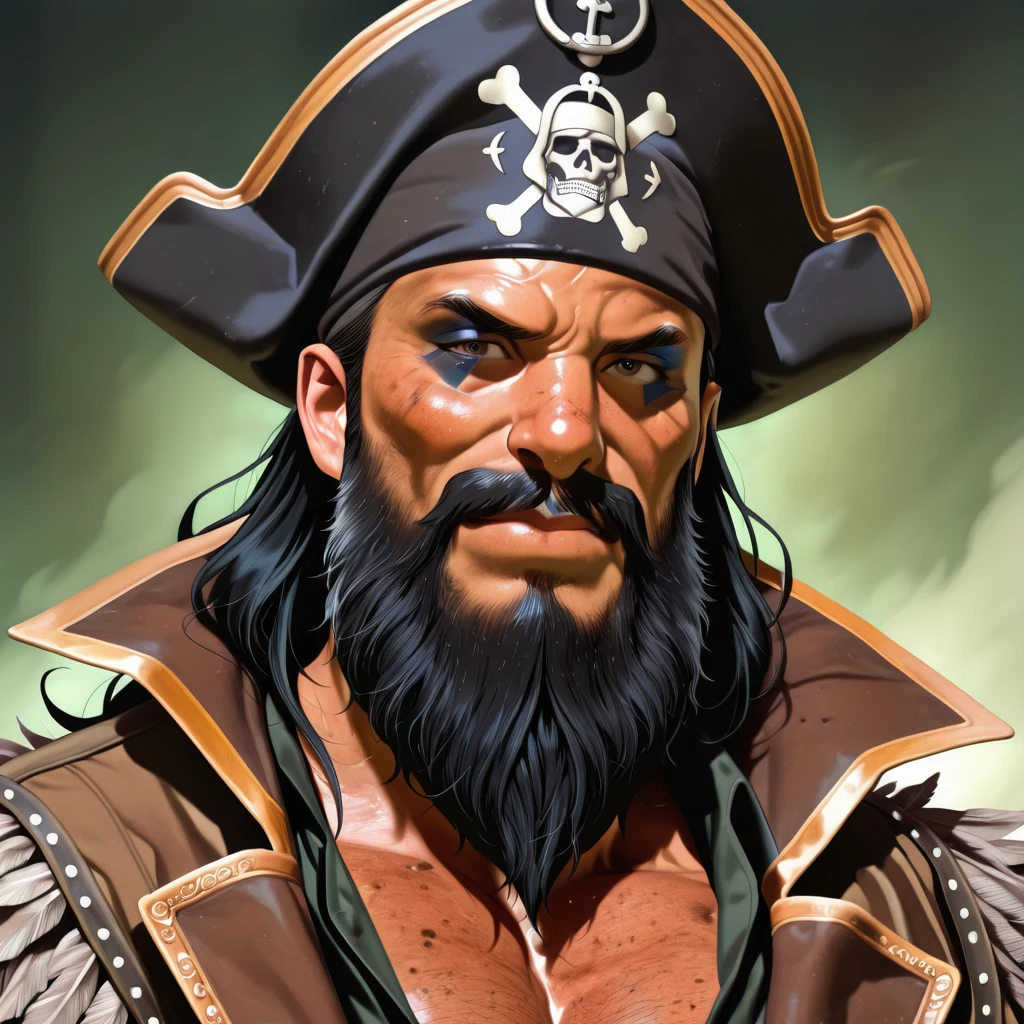 detailed-photorealistic-image-closeup-portrait-pirate-1a8496 on HomoSimile XL [Pony, Illustrious, NoobAI]