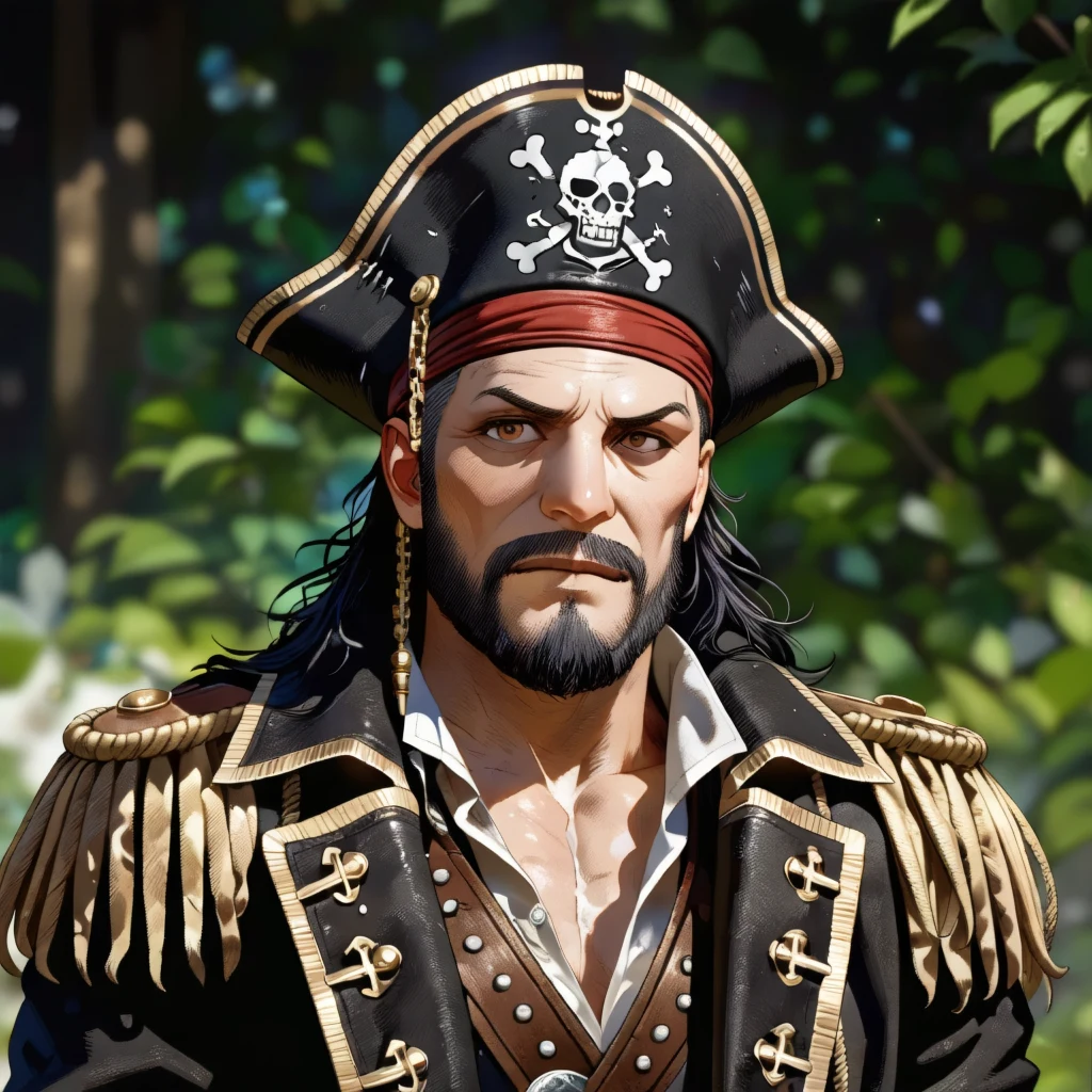 detailed-photorealistic-image-closeup-portrait-pirate-1a8496 on ✨ JANKU Trained + Chenkin & NoobAI + RouWei Illustrious XL ✨