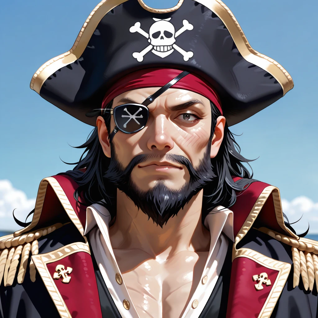 detailed-photorealistic-image-closeup-portrait-pirate-1a8496 on Nova Anime XL