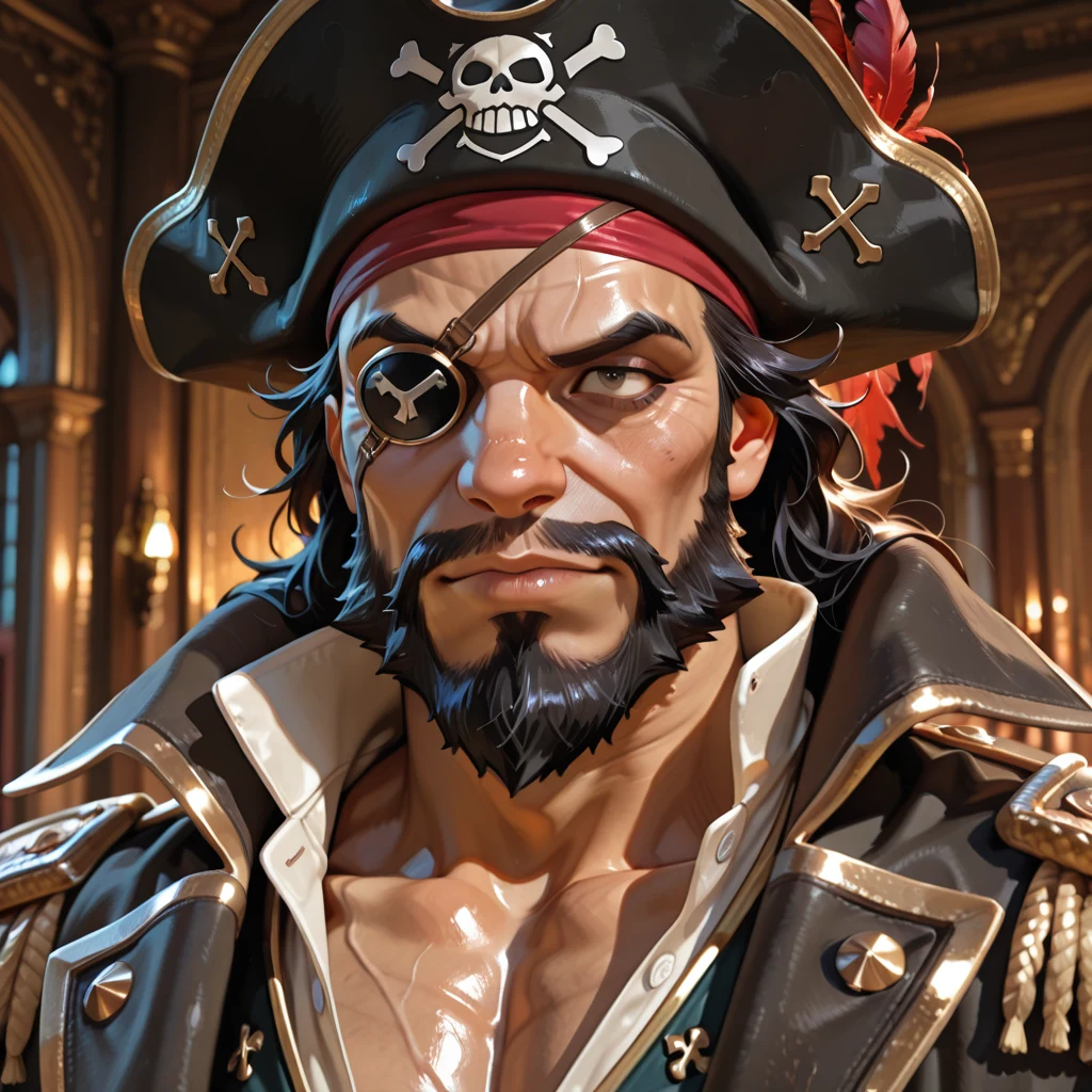 detailed-photorealistic-image-closeup-portrait-pirate-1a8496 on Nova Furry XL