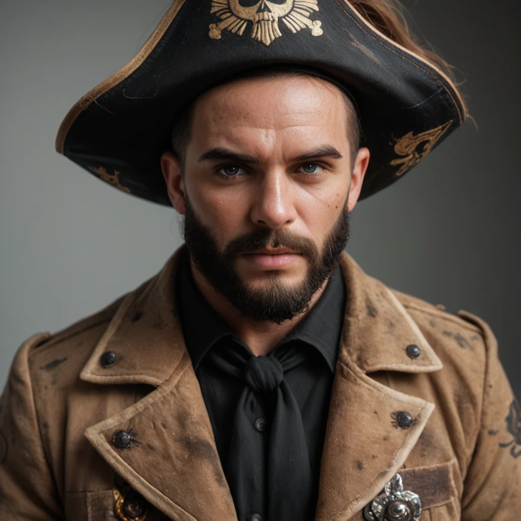 detailed-photorealistic-image-closeup-portrait-pirate-1a8496 on Pony Realism 🔮