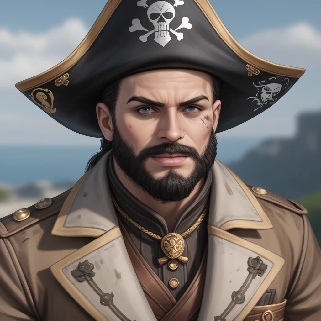 detailed-photorealistic-image-closeup-portrait-pirate-1a8496 on Prefect Pony XL