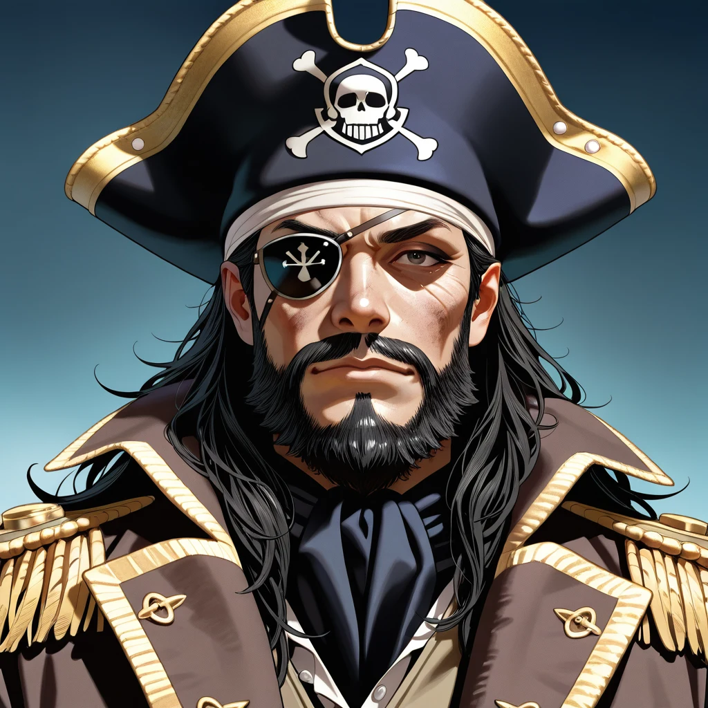 detailed-photorealistic-image-closeup-portrait-pirate-1a8496 on WAI-illustrious-SDXL
