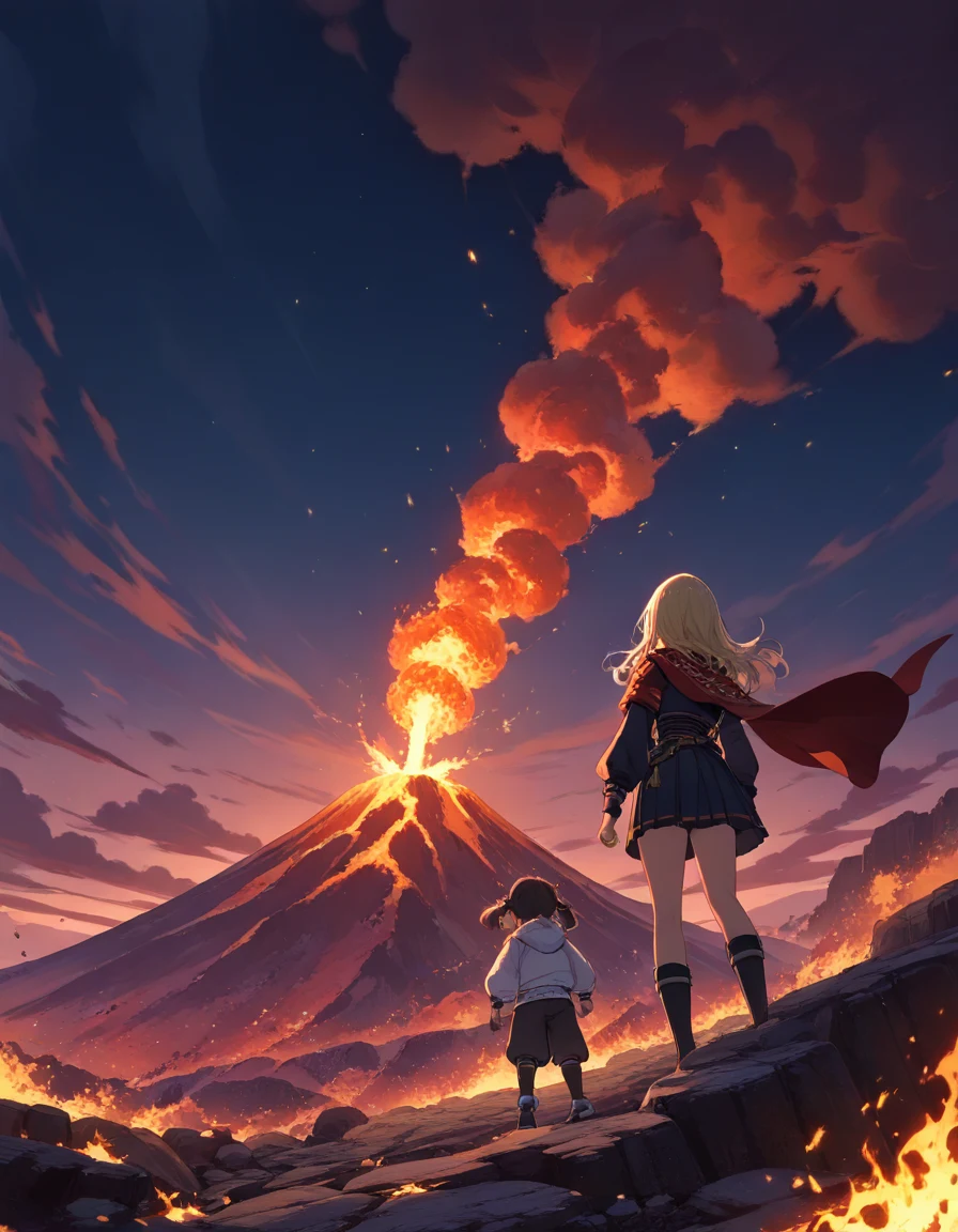 digital-painting-amidst-volcano-fury-young-2fab4c on Cat Tower (NoobAI XL checkpoint)