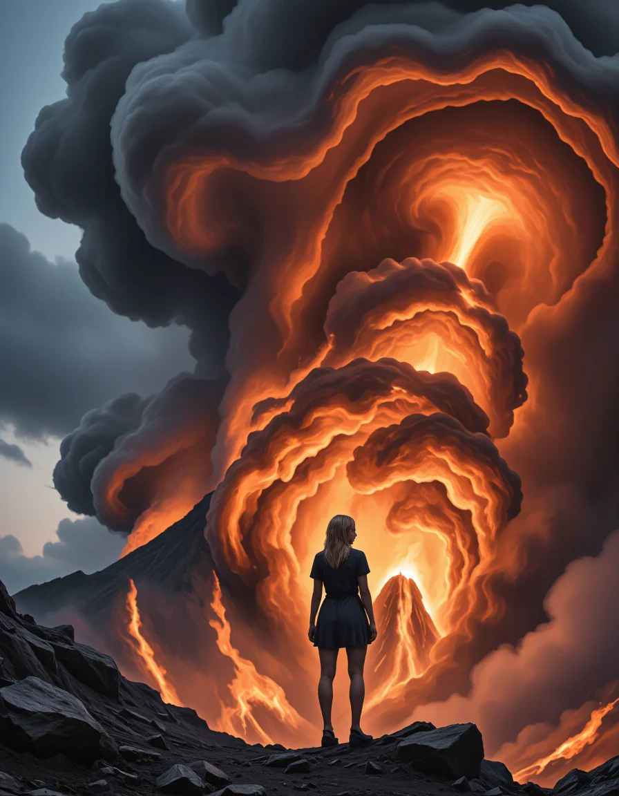 digital-painting-amidst-volcano-fury-young-2fab4c on FenrisXL + Flux