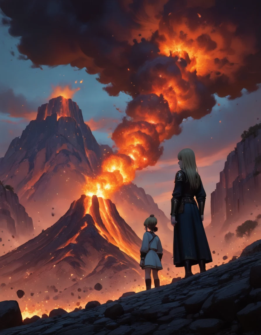 digital-painting-amidst-volcano-fury-young-2fab4c on ✨ JANKU Trained + Chenkin & NoobAI + RouWei Illustrious XL ✨