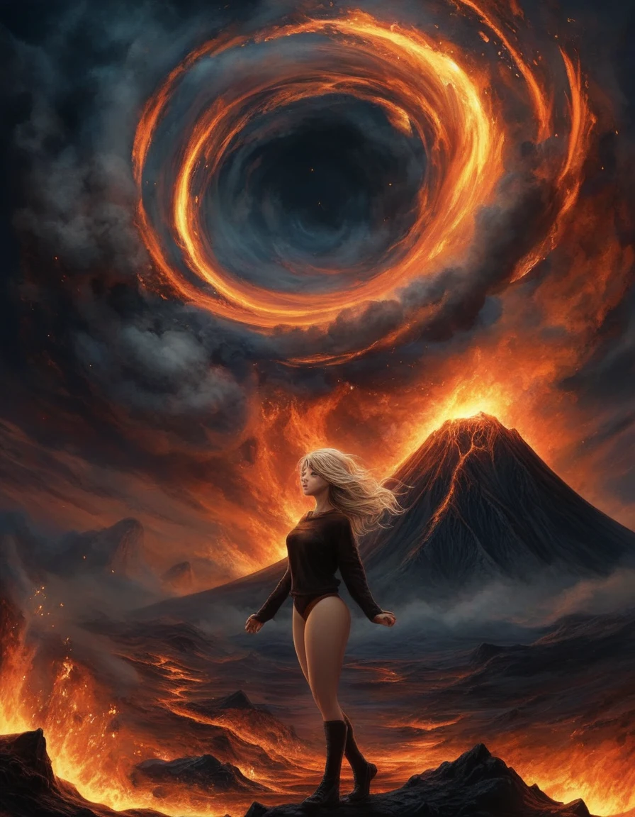 digital-painting-amidst-volcano-fury-young-2fab4c on LUSTIFY! [SDXL NSFW checkpoint]