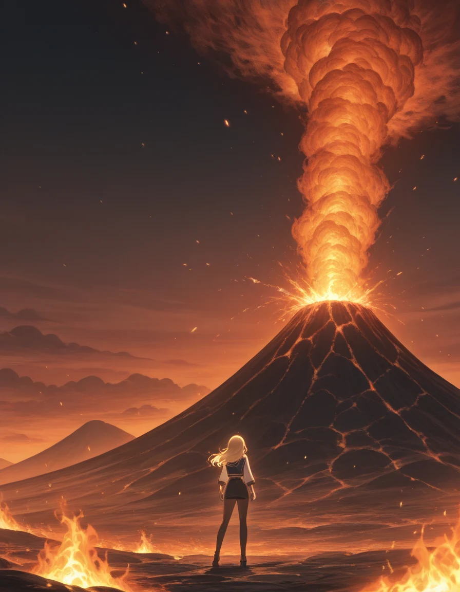 digital-painting-amidst-volcano-fury-young-2fab4c on WAI-illustrious-SDXL