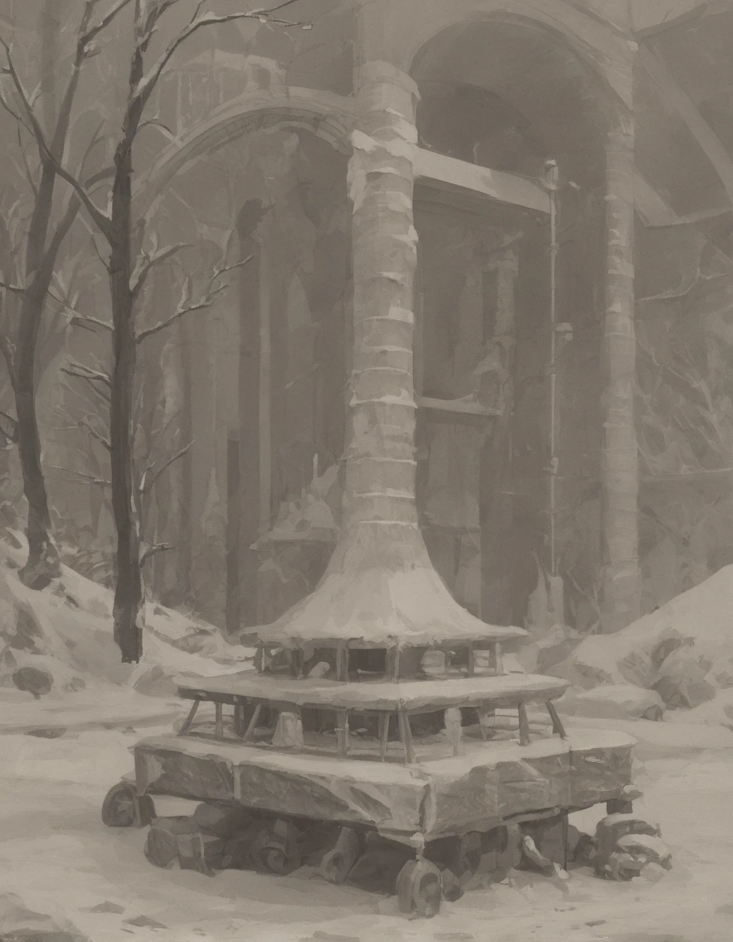 east-asian-architecture-classical-oil-painting-2ca016 on Prefect Pony XL